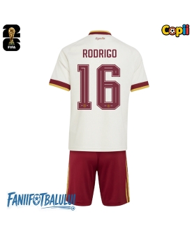 Spania Rodri Hernandez #16 Echipament de Fotbal Replică Mondial 2026 Copii Deplasare (+ Șorturi)